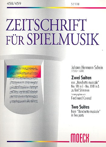 Schein, Johann Hermann 2 Suiten aus Banchetto