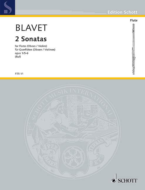 Blavet, Michel 2 Duette op.1,5-6 : für 2 Flöt