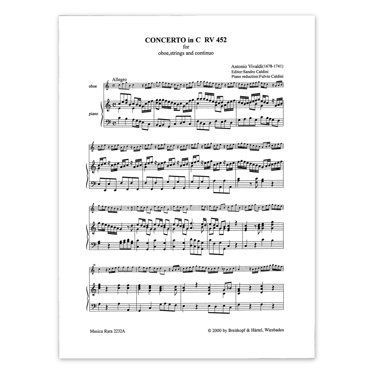 Vivaldi, Konzert C-Dur RV 452