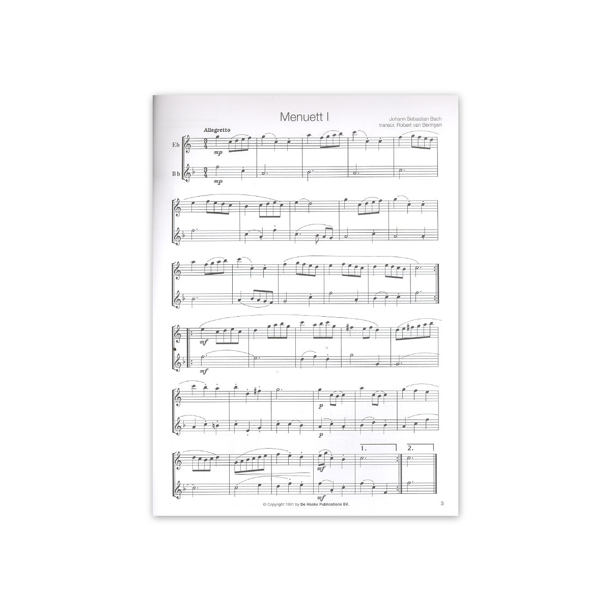 Bach for Es & B- Saxophone