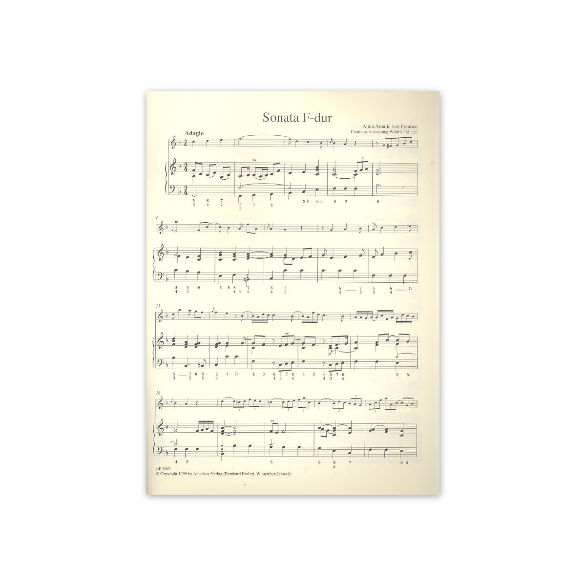 Amalie von Preussen, Sonate F-Dur