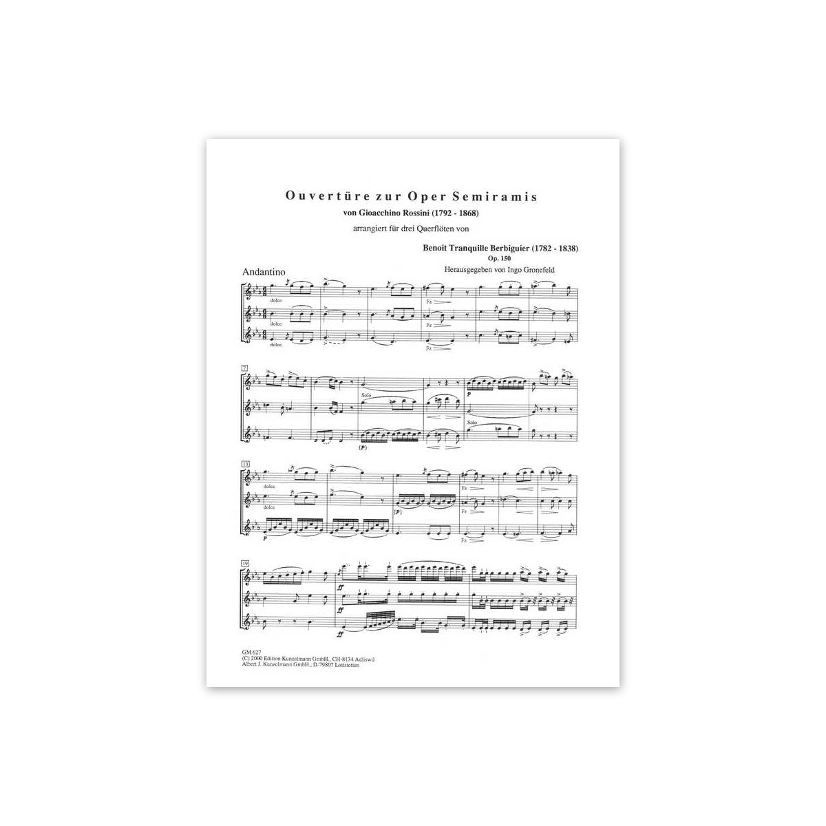 Berbiguier, Ouvertüre zu "Semiramis"