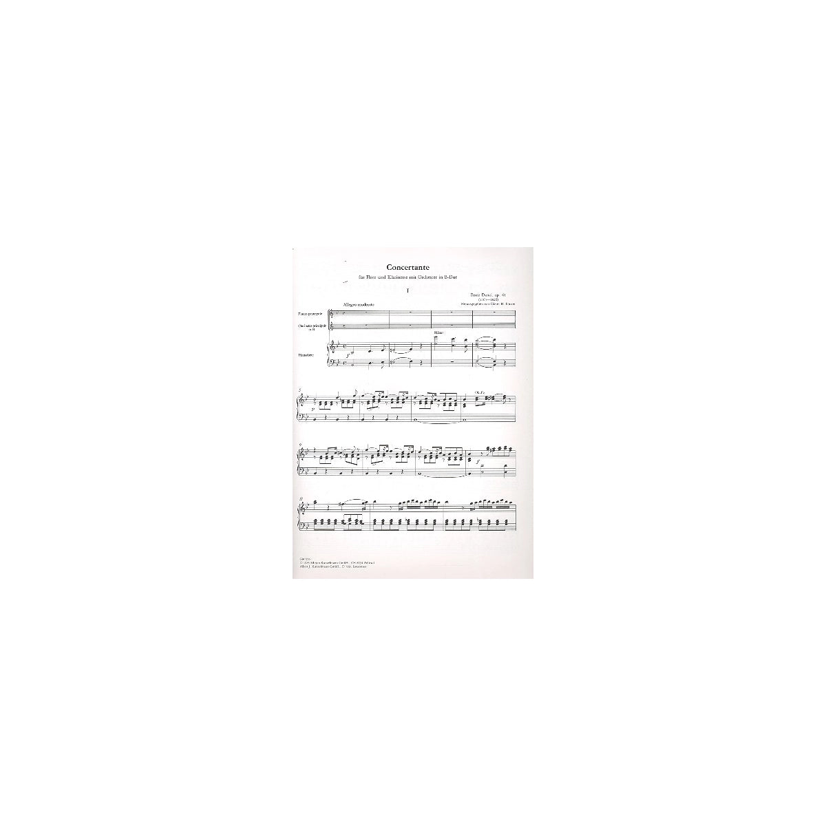 Danzi, Concertante op.41 - Flöte & Klarinette
