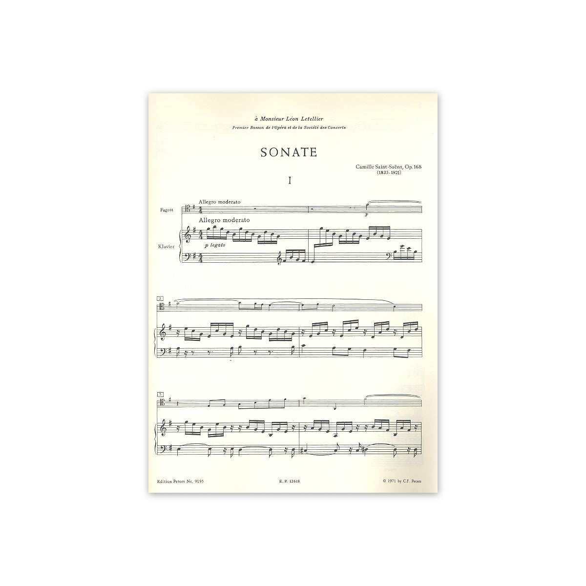 Saint-Saëns, Sonate op.168