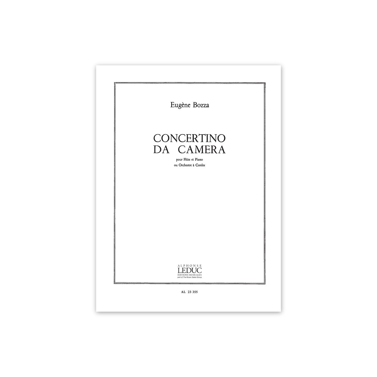 Bozza, Concertino da camera