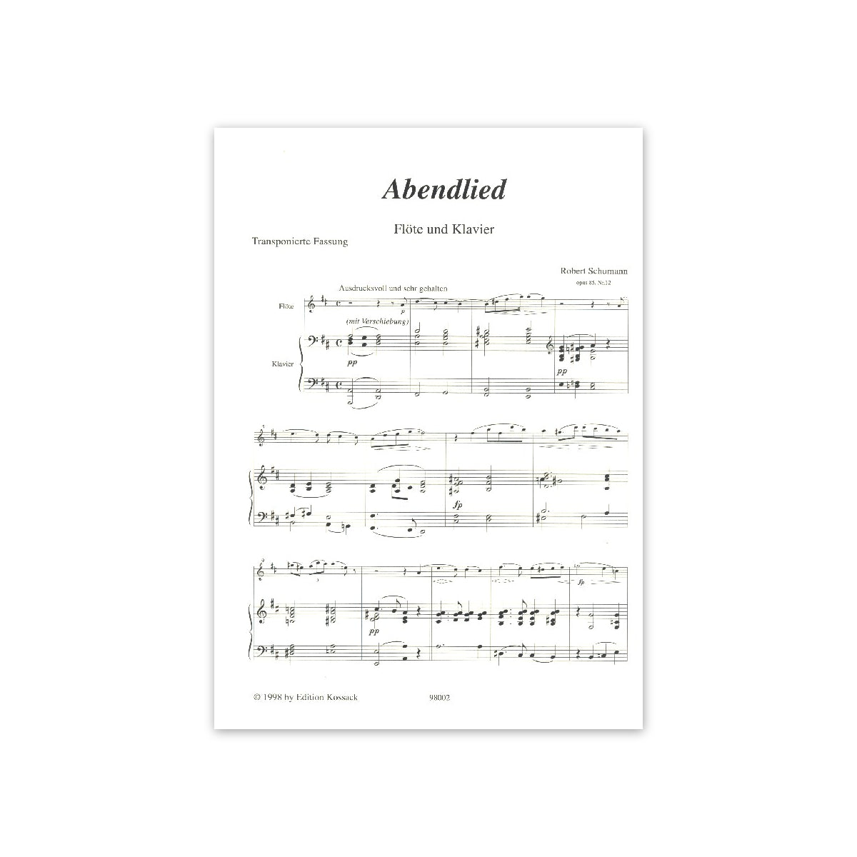Schumann, Abendlied