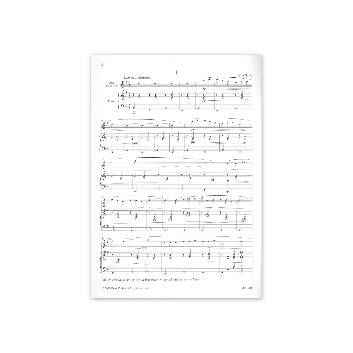 Satie, 3 Gymnopédies