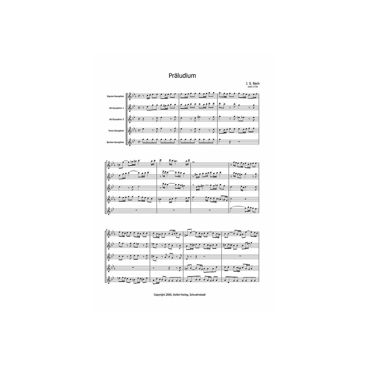 Bach, Präludium und Fuge in b- Moll