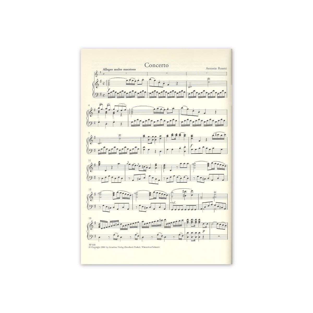 Rosetti, Konzert Nr.6 G-Dur