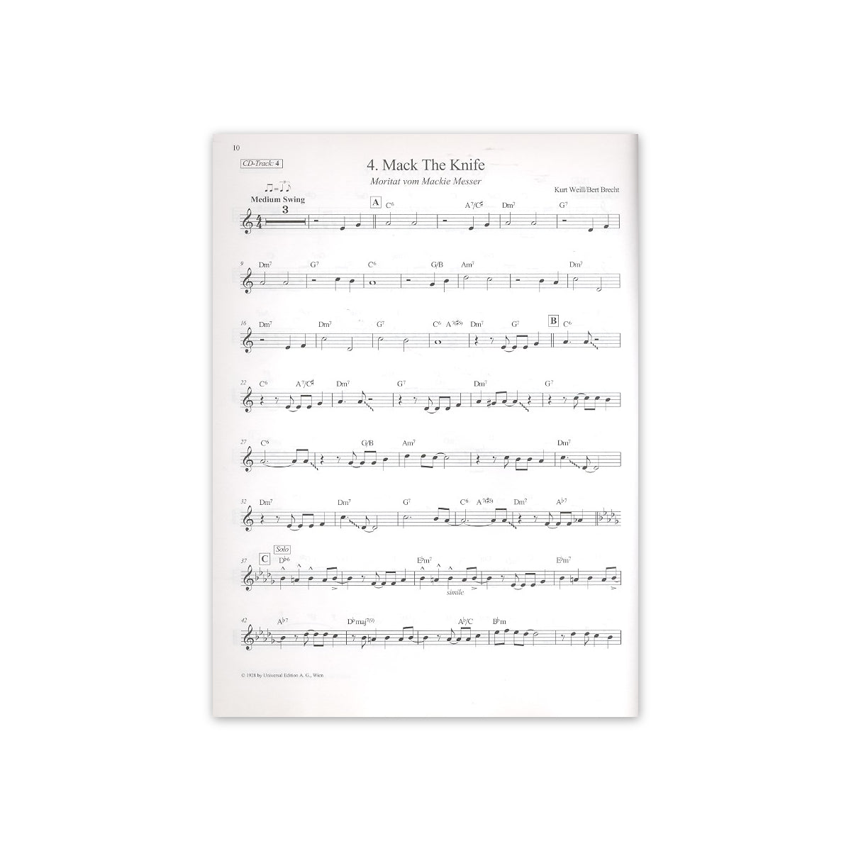 Clarinet goes all time standards