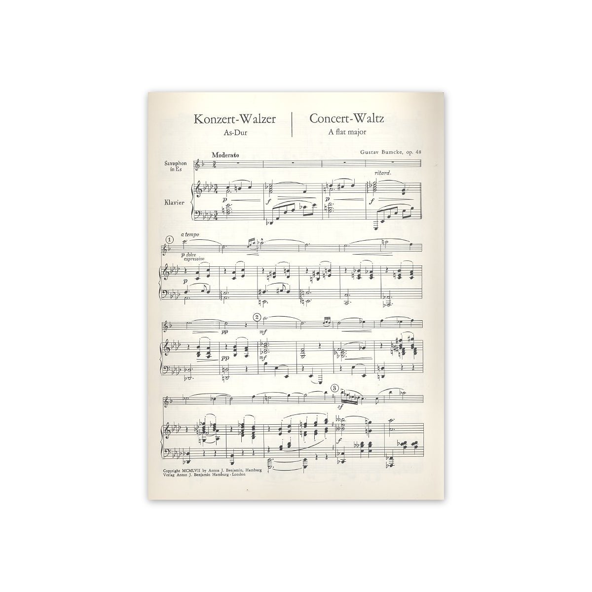 Bumcke, Konzertwalzer A-Dur op.48