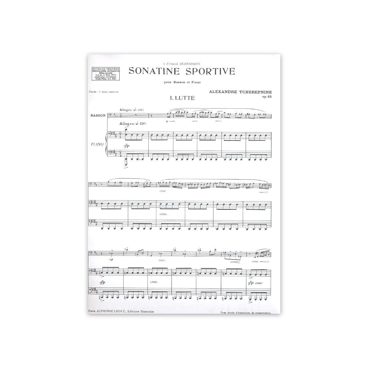 Tcherepnine, Sonatine sportive-12880