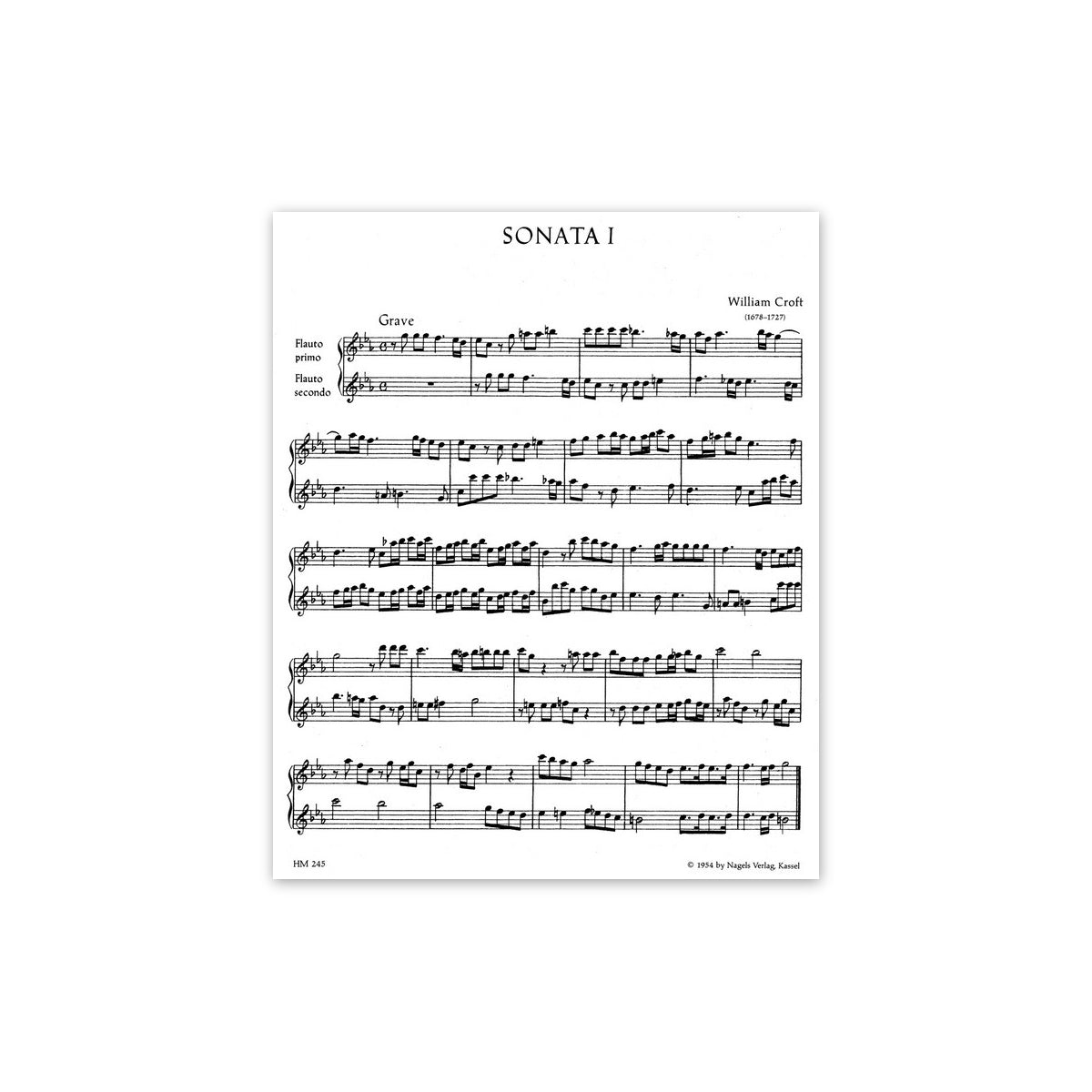 Croft, 6 Sonatas op.3