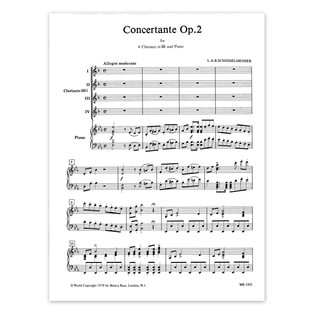 Schindelmeisser, Concertante op.2
