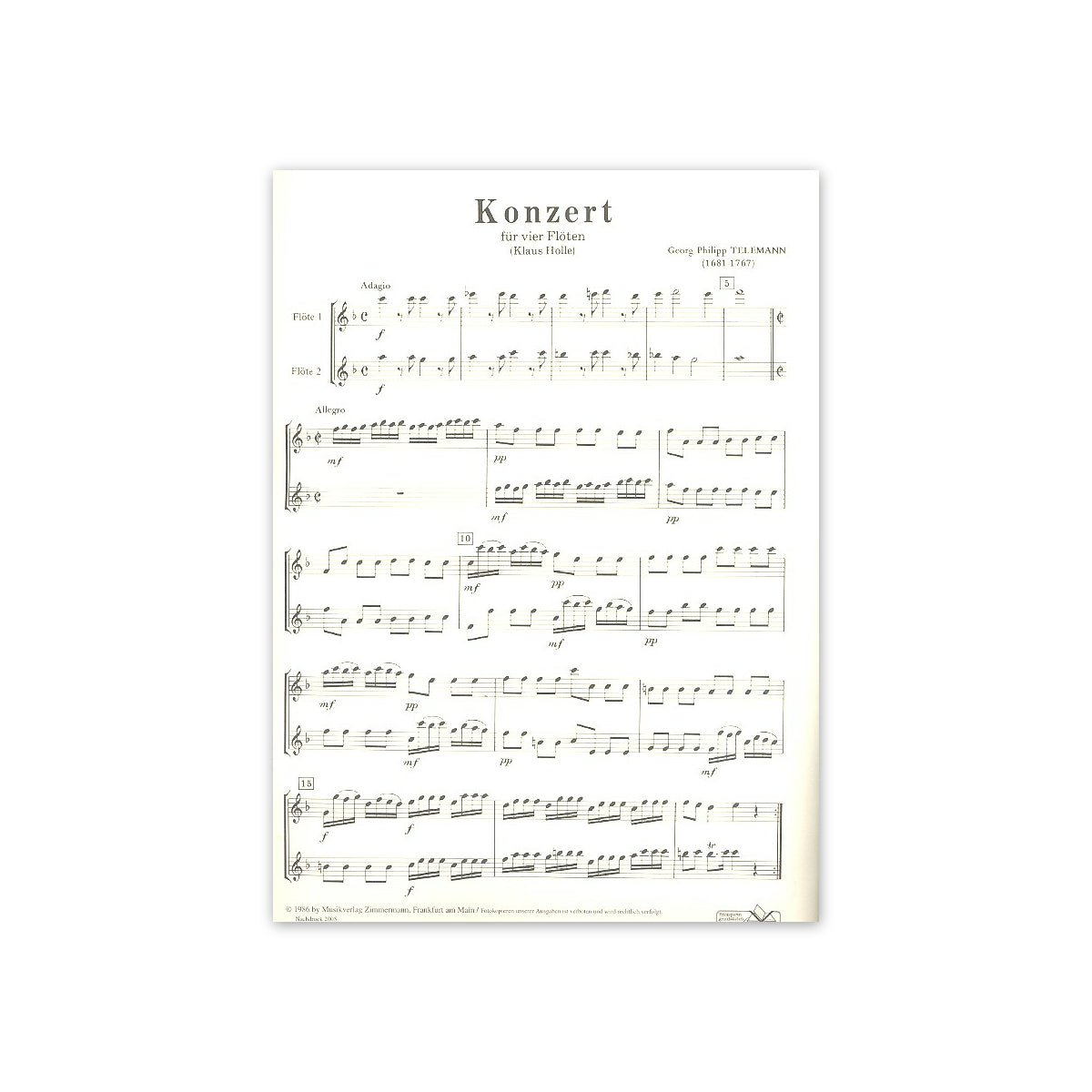 Telemann, Konzert F-Dur
