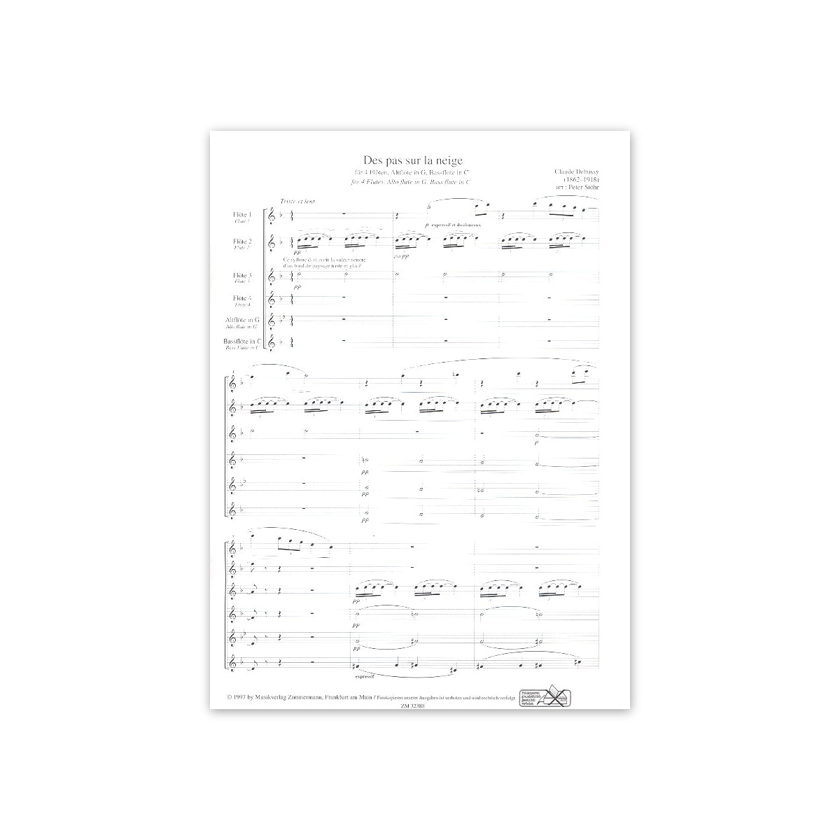 Debussy, Des pas sur la neige