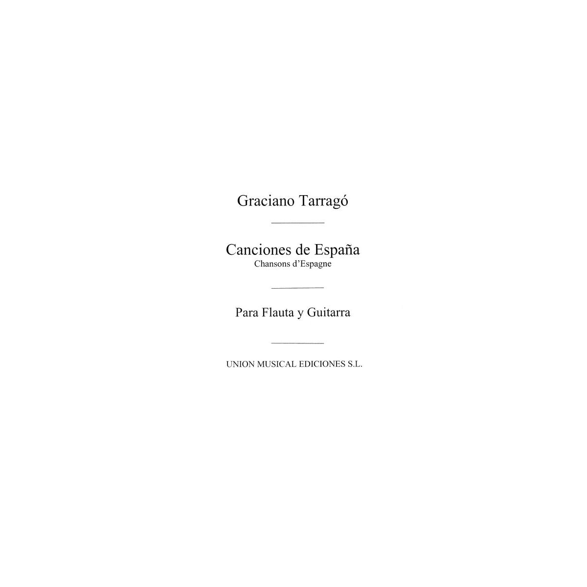 Tarrago, Canciones de Espana