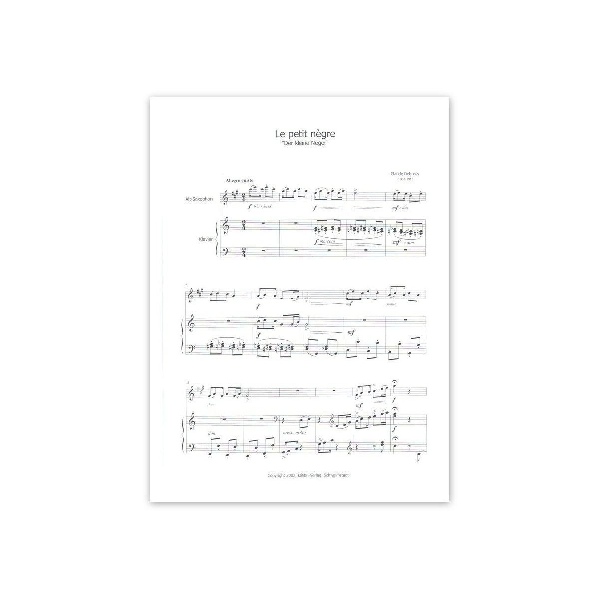 Debussy, Le petit nègre