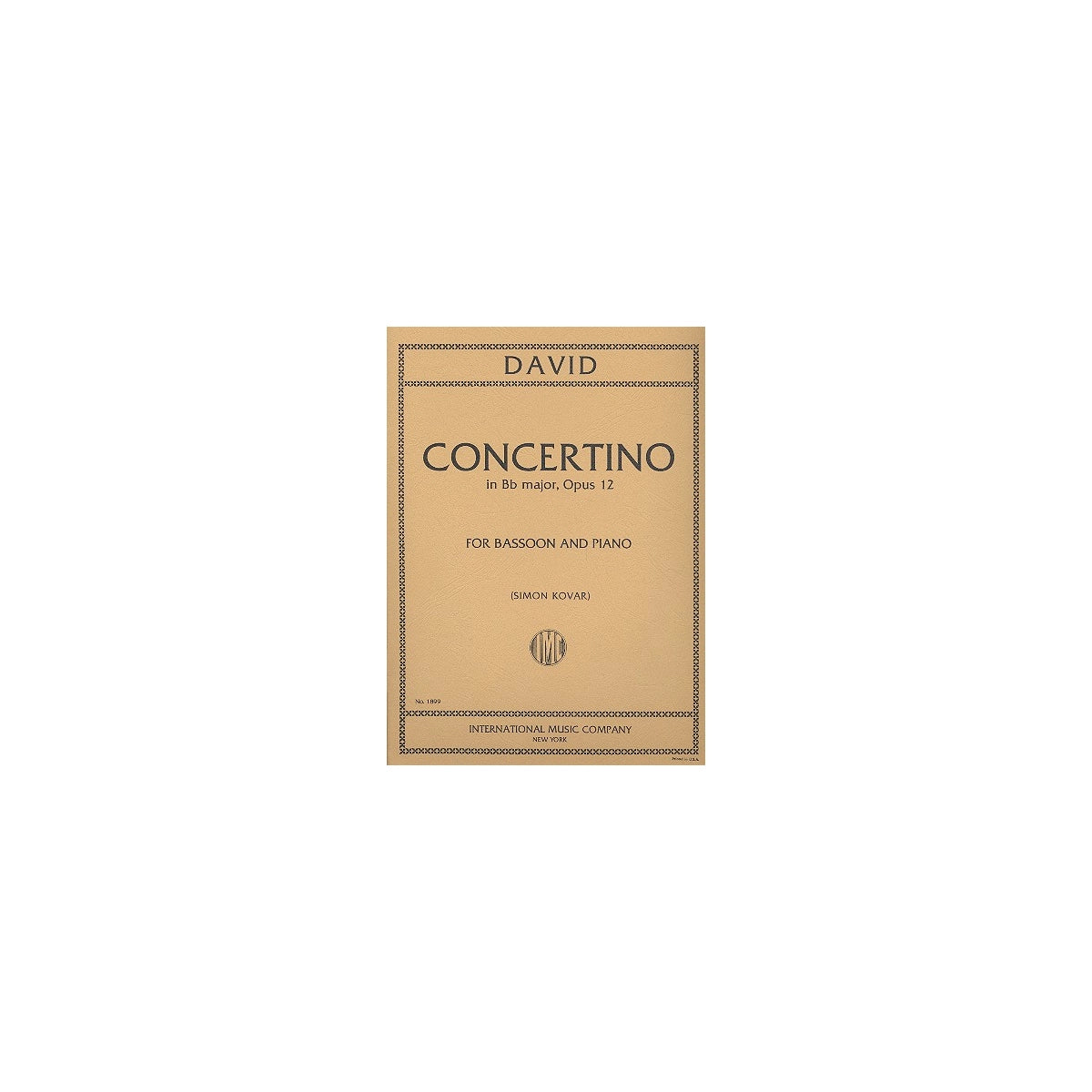 David, Concertino op. 12