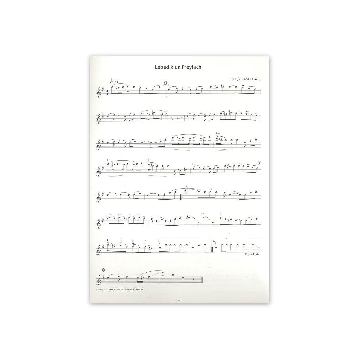 Curtis, Klezmer Repertoire Vol.2