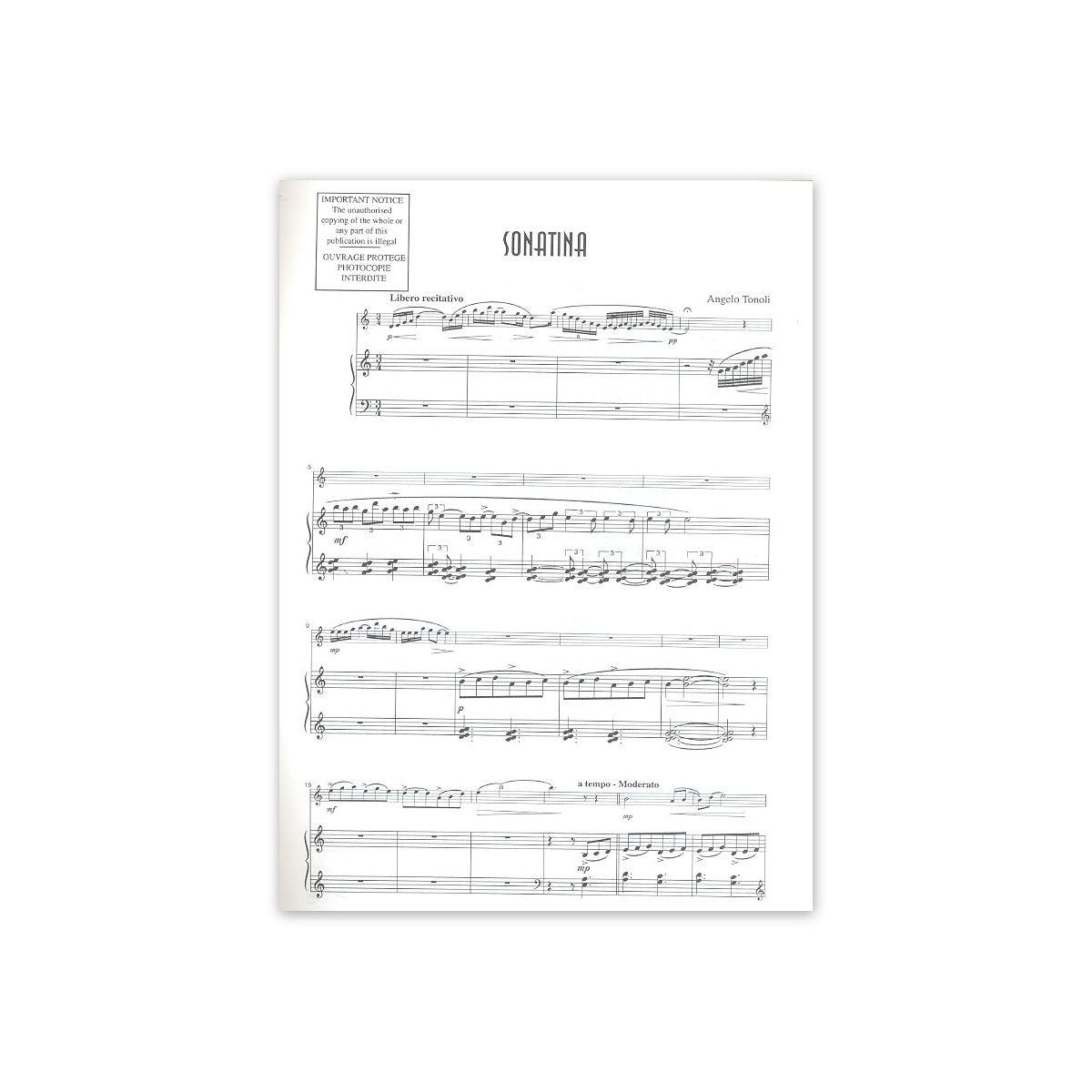 Tonoli, Sonatina