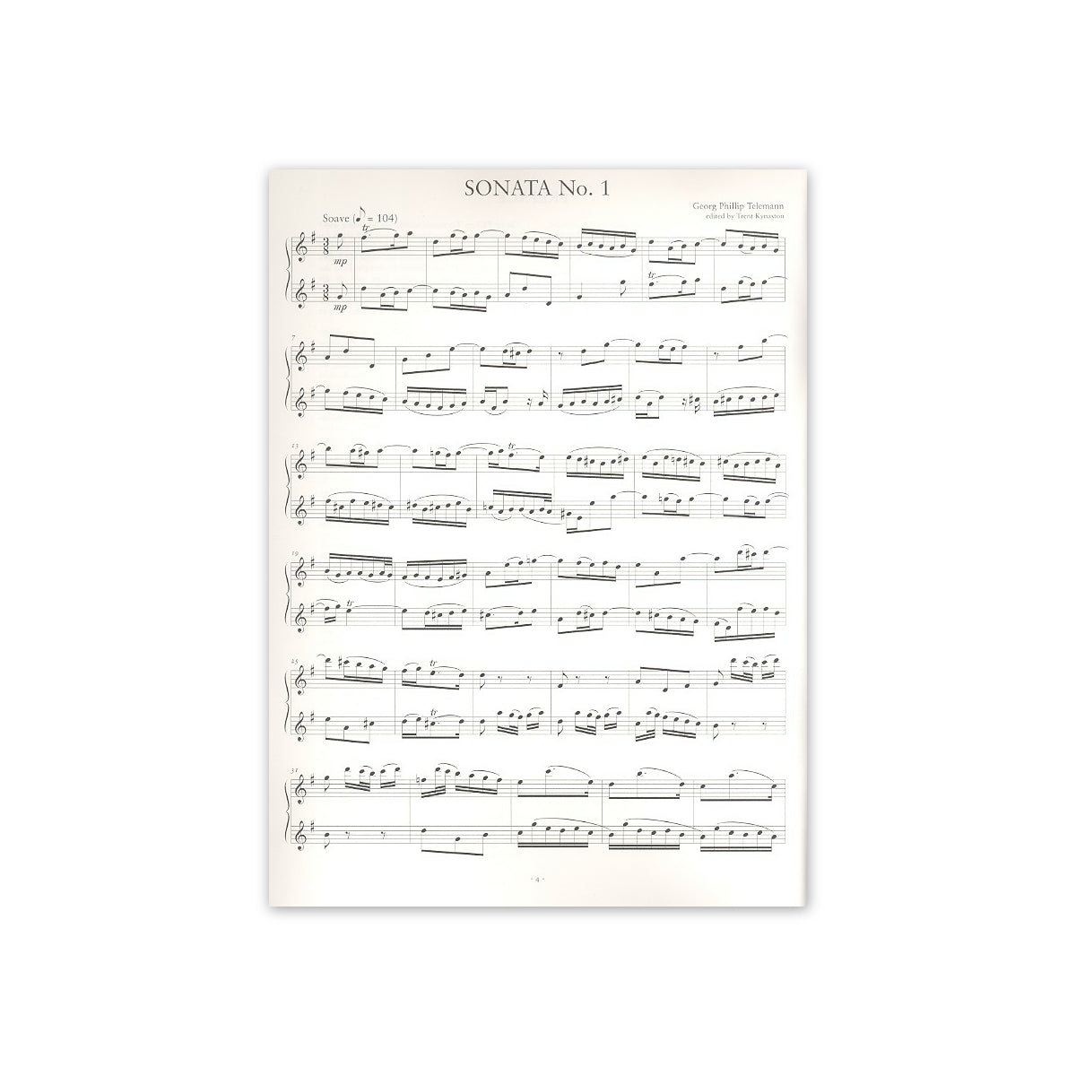 Telemann/Kynaston, 6 Kanonische Sonaten op.2