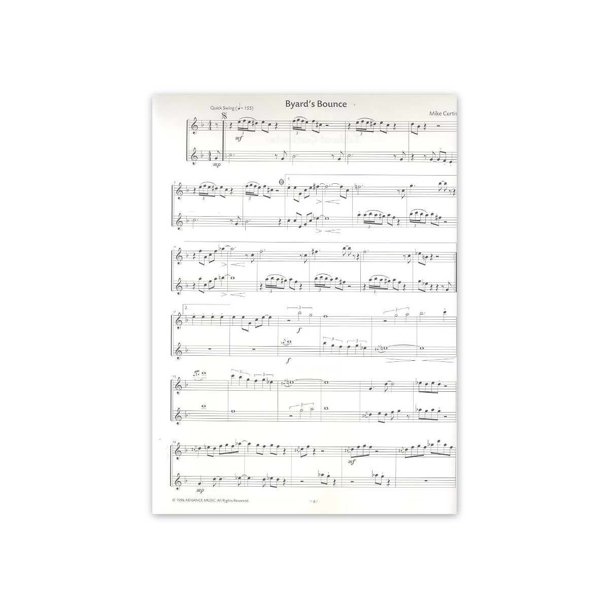 Curtis, 8 original jazz duos