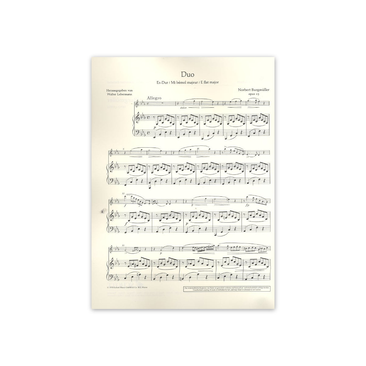 Burgmüller, Duo op.15