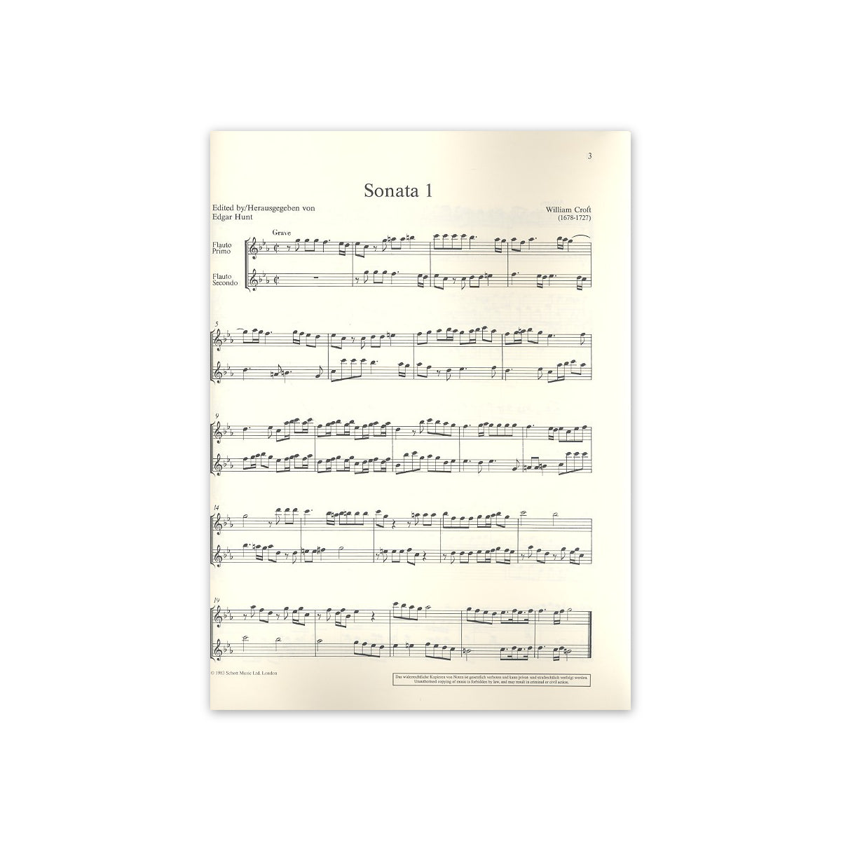 Croft, 6 Sonatas op.3-15926
