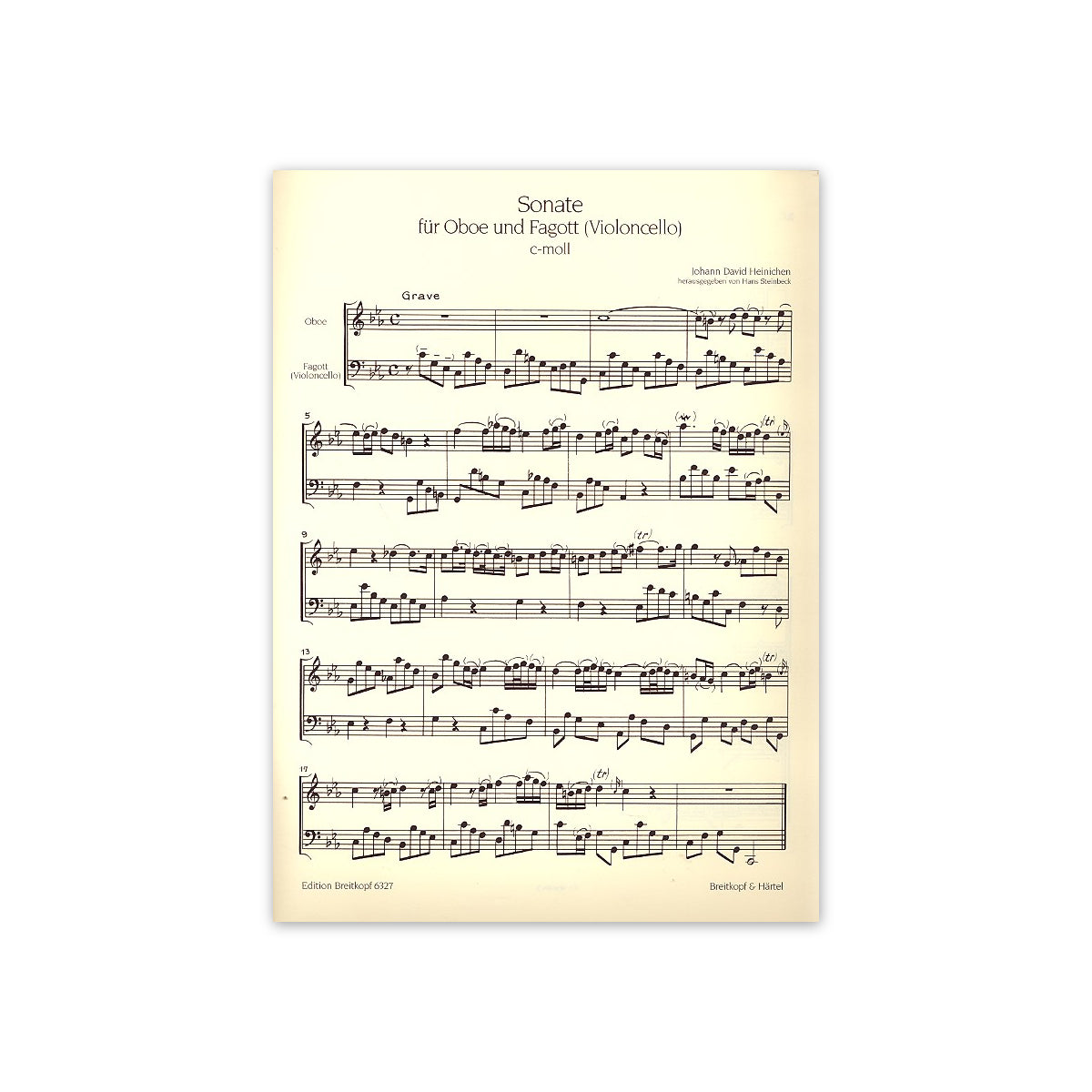 Heinichen, Sonate f.Oboe & Fagott