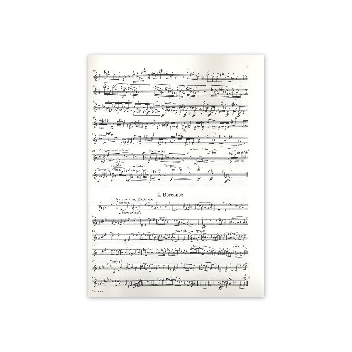 Dorati, 5 pièces