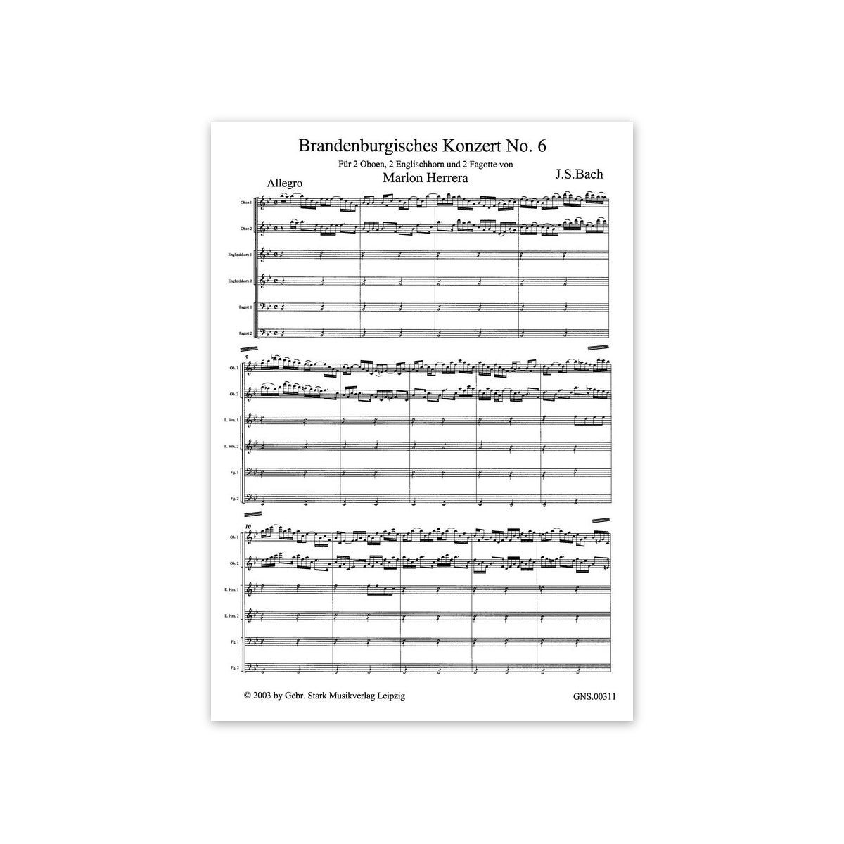 Bach, Brandenburg.Konz. 6