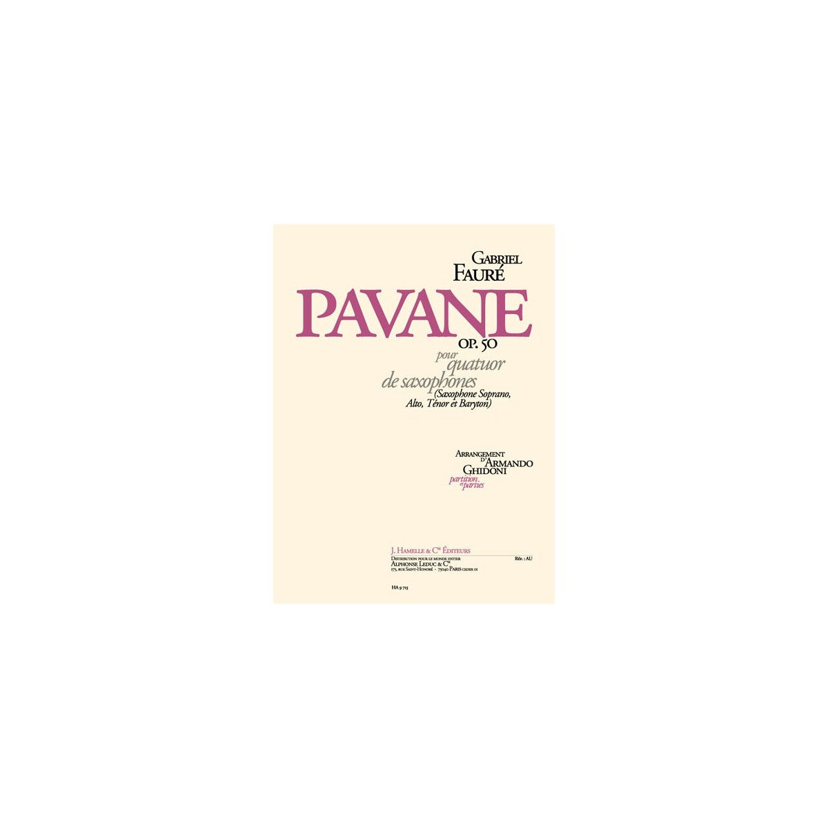 Fauré, Pavane-16692 View 1