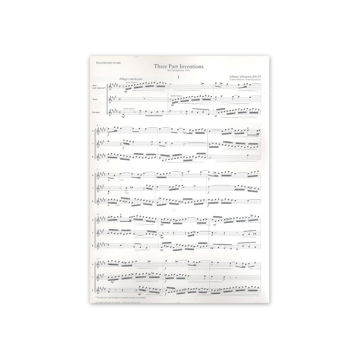 Bach, 15 Dreistimmige Inventionen