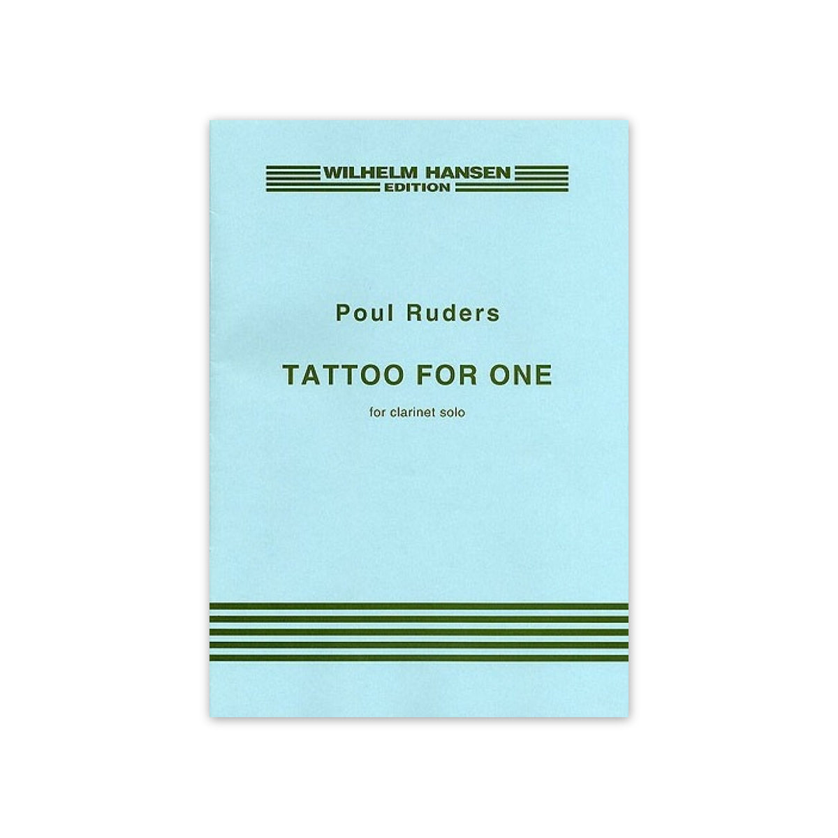 Ruders P., Tattoo for one clarinet