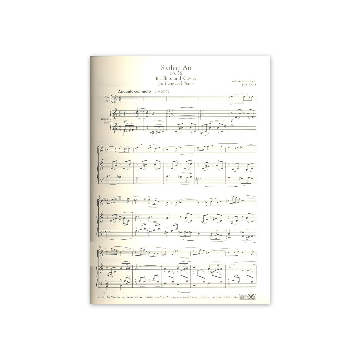 Waterhouse, Sicilian Air op. 56