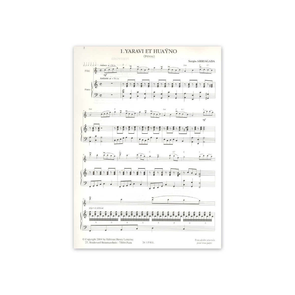 10 Etudes latino-americaines