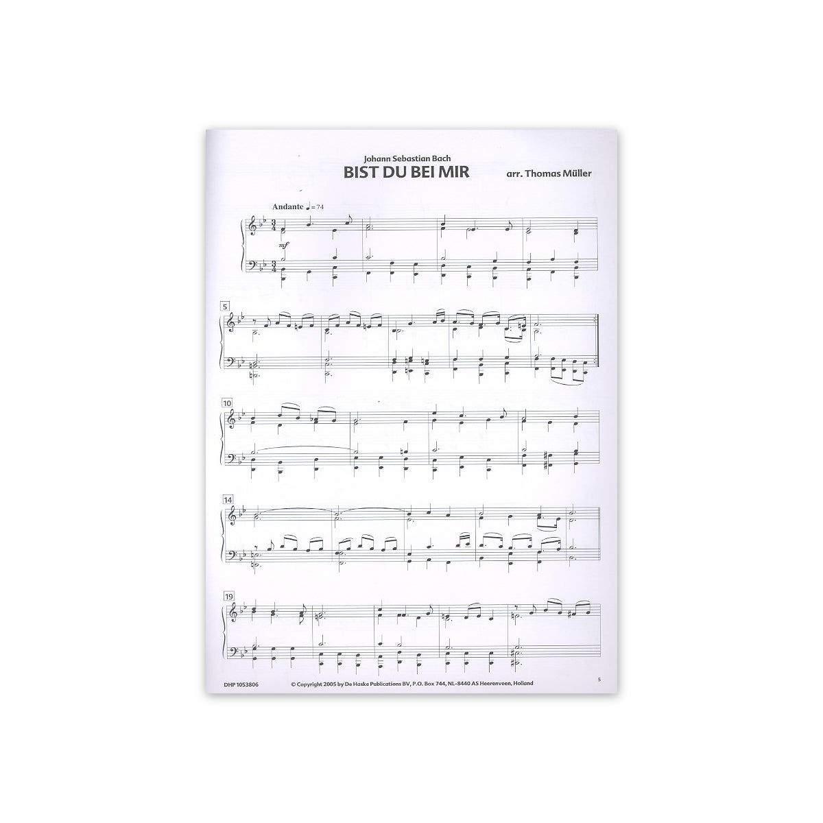 Bach, Bist du bei mir