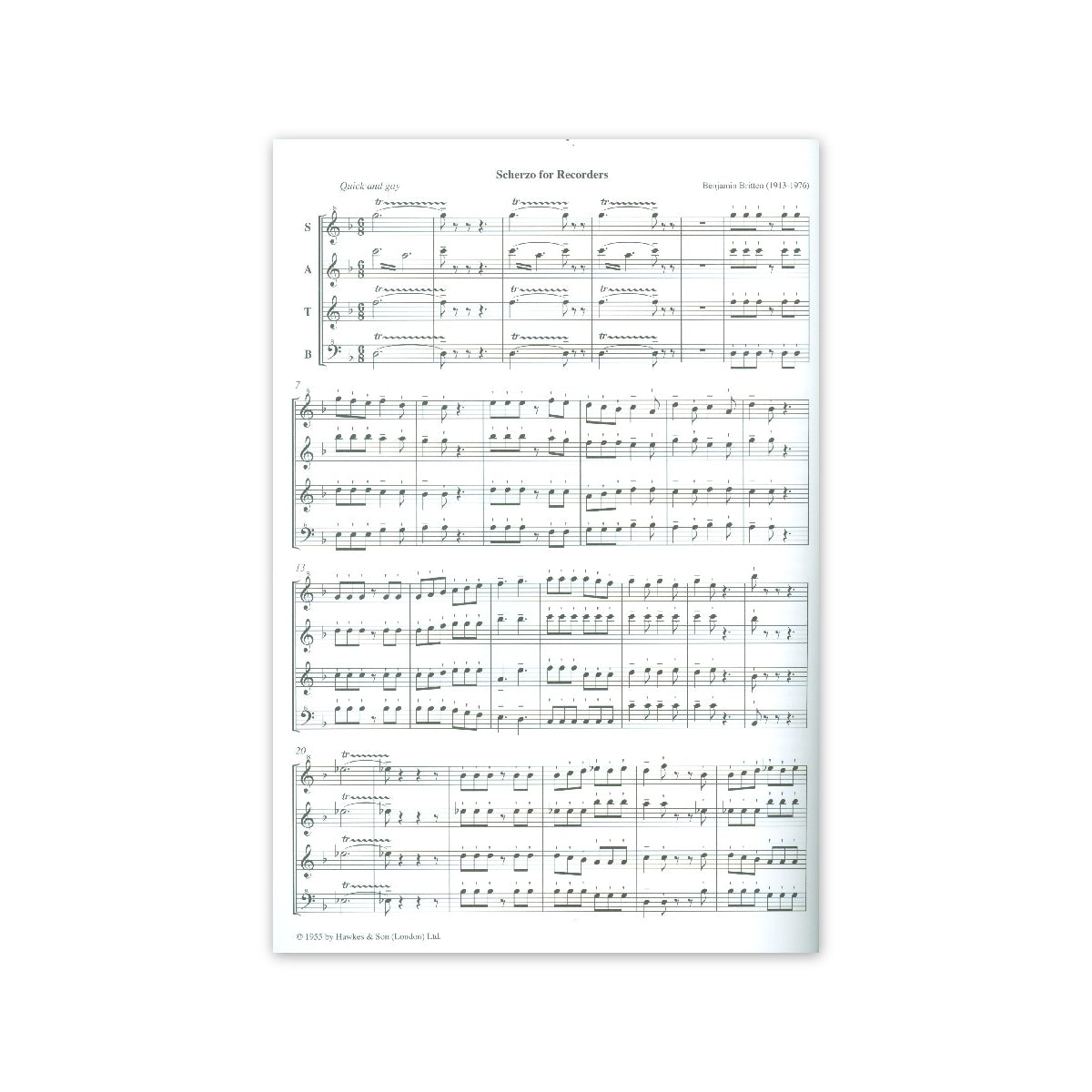 Britten, Scherzo