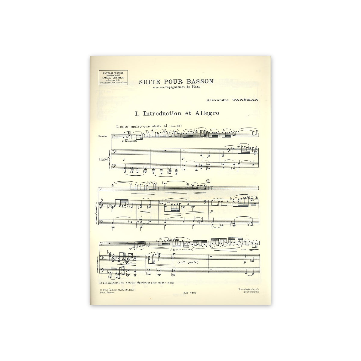 Tansman, Suite