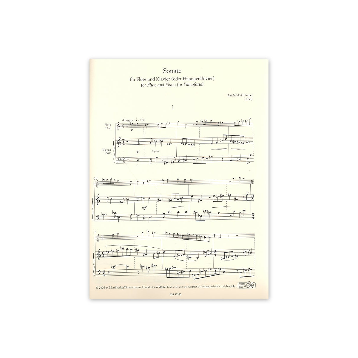 Finkbeiner, Sonate