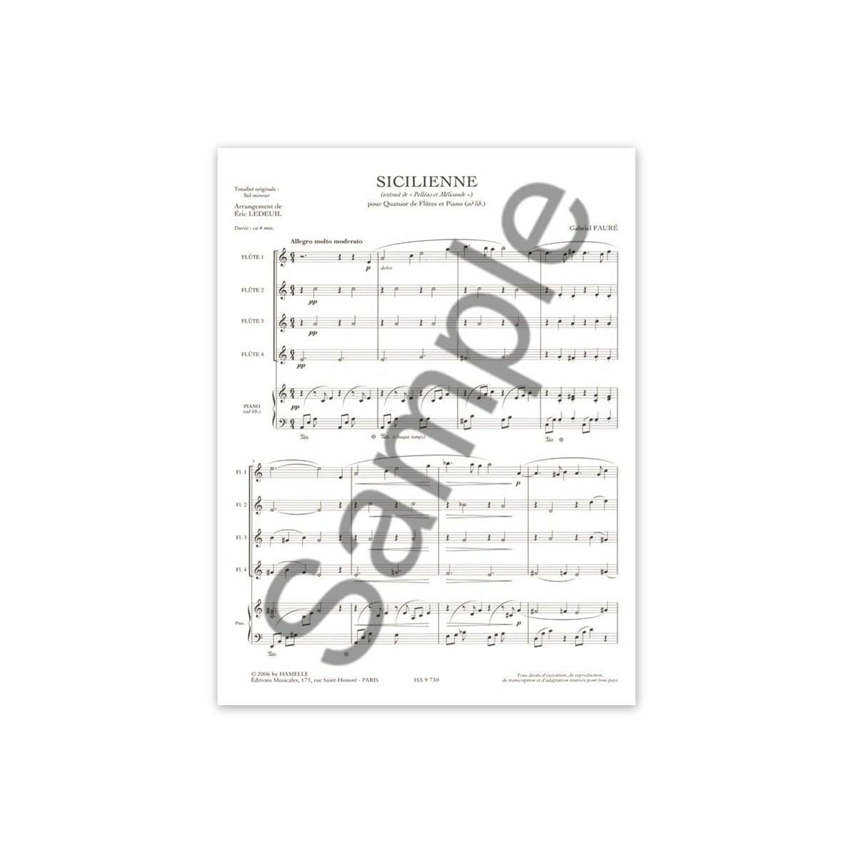 Fauré, Sicilienne