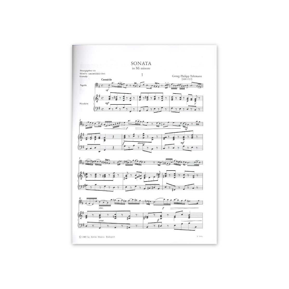 Telemann, Sonate e-moll-19307