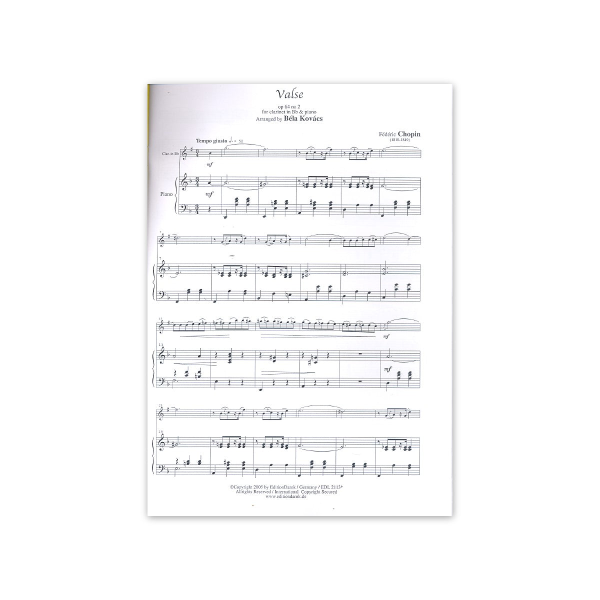 Chopin, Valse op.64 Nr.2