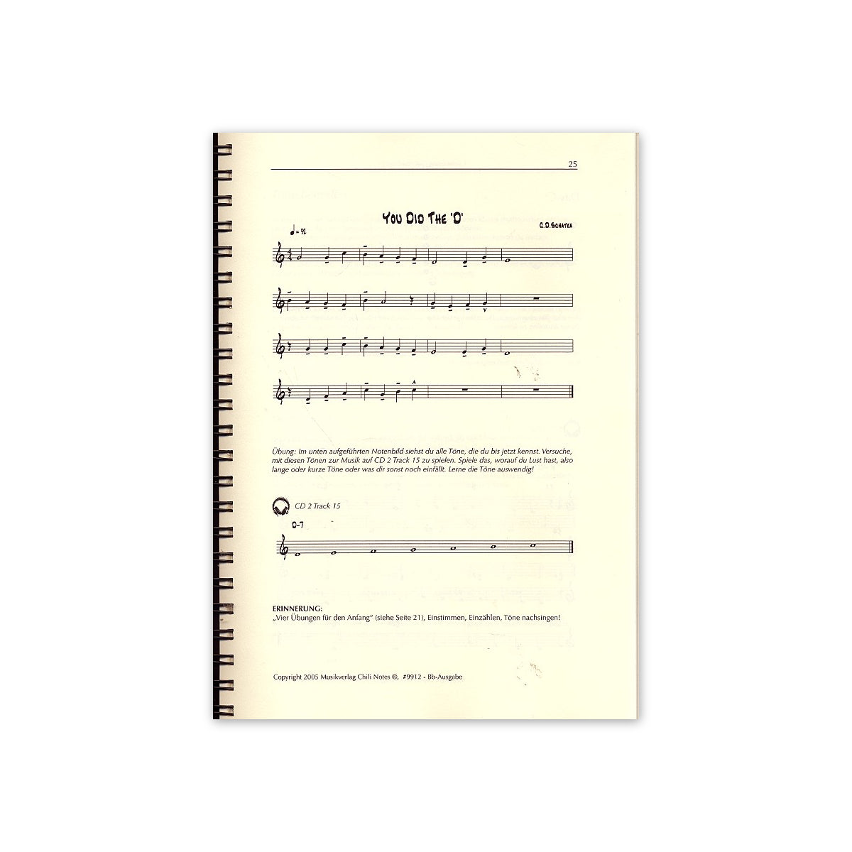Schatka, Saxophontöne, B-Ausgabe