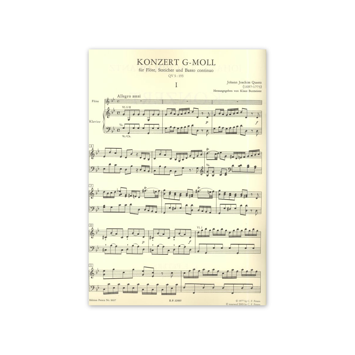 Quantz, Konzert g-Moll QV5:193