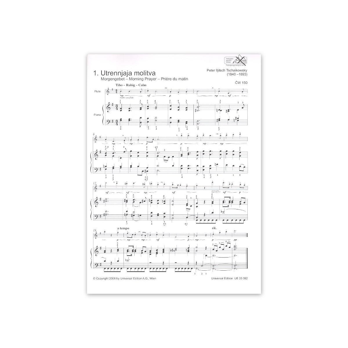 Tschaikowsky, Kinderalbum