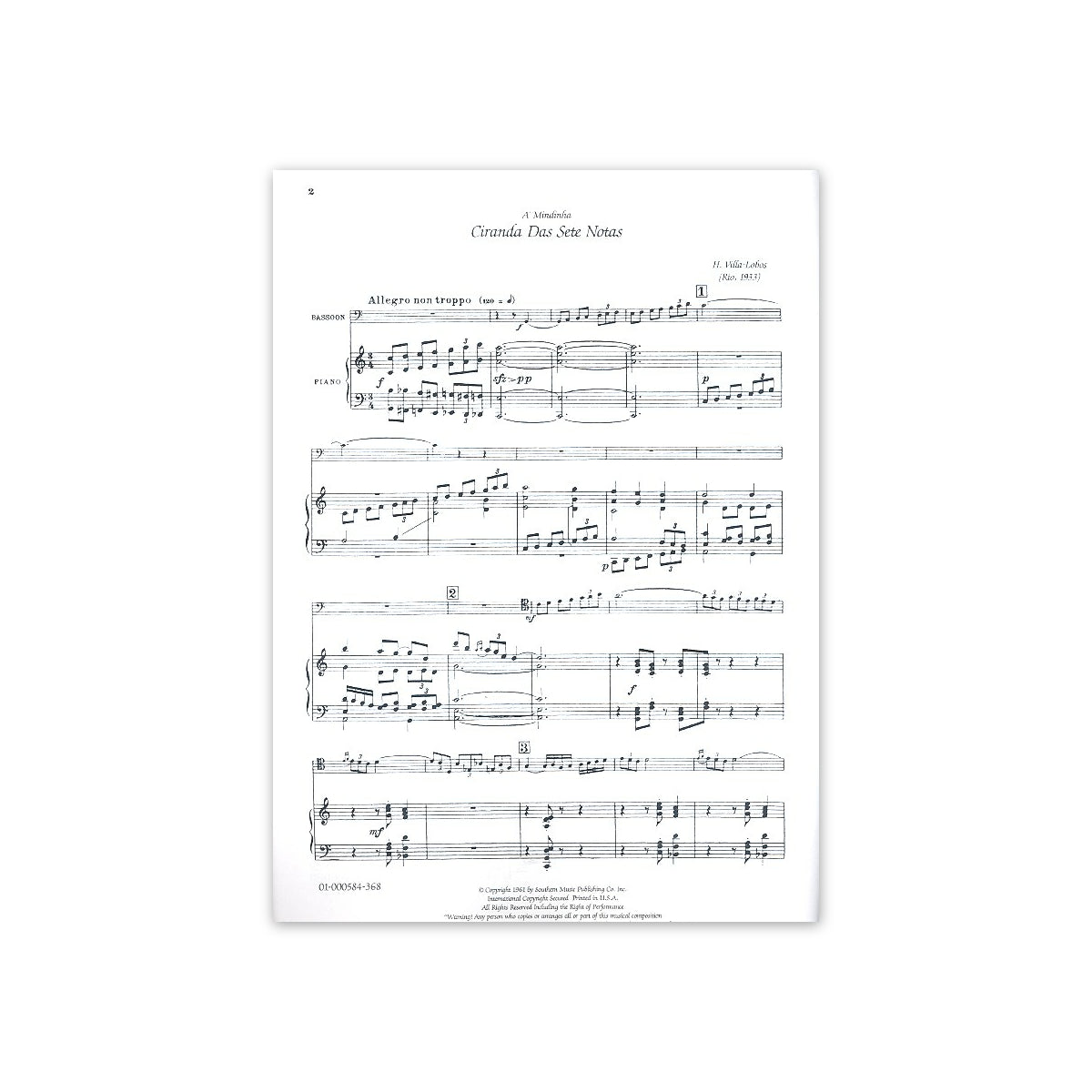 Villa-Lobos, Ciranda Das Sete Notas