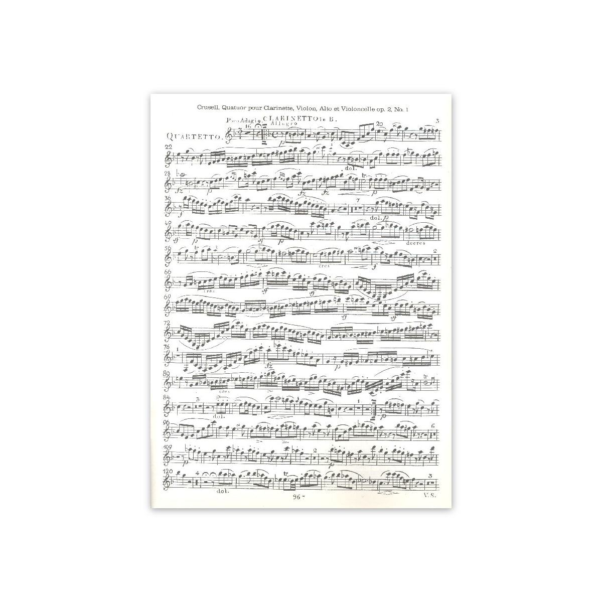 Crusell, Quartett Es-Dur op.2 Nr.1