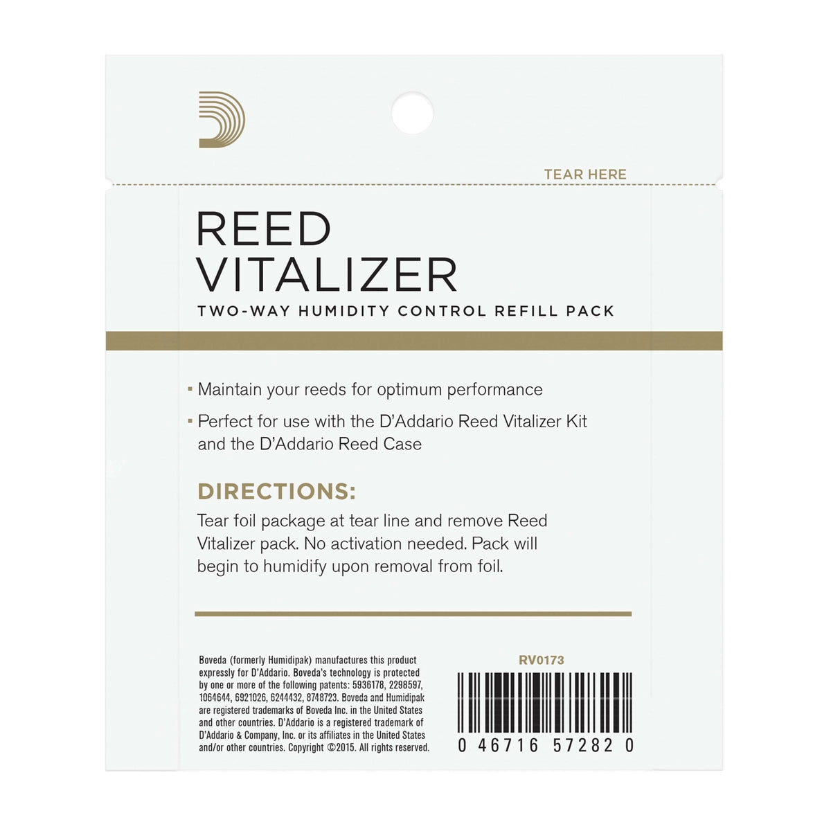 REED VITALIZER, REFILL PACK 72%